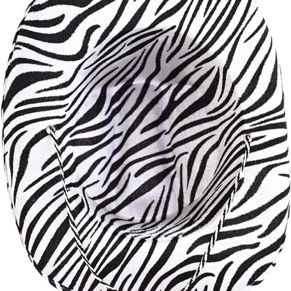 Zebra print cowboy hat - Picture 4 of 5